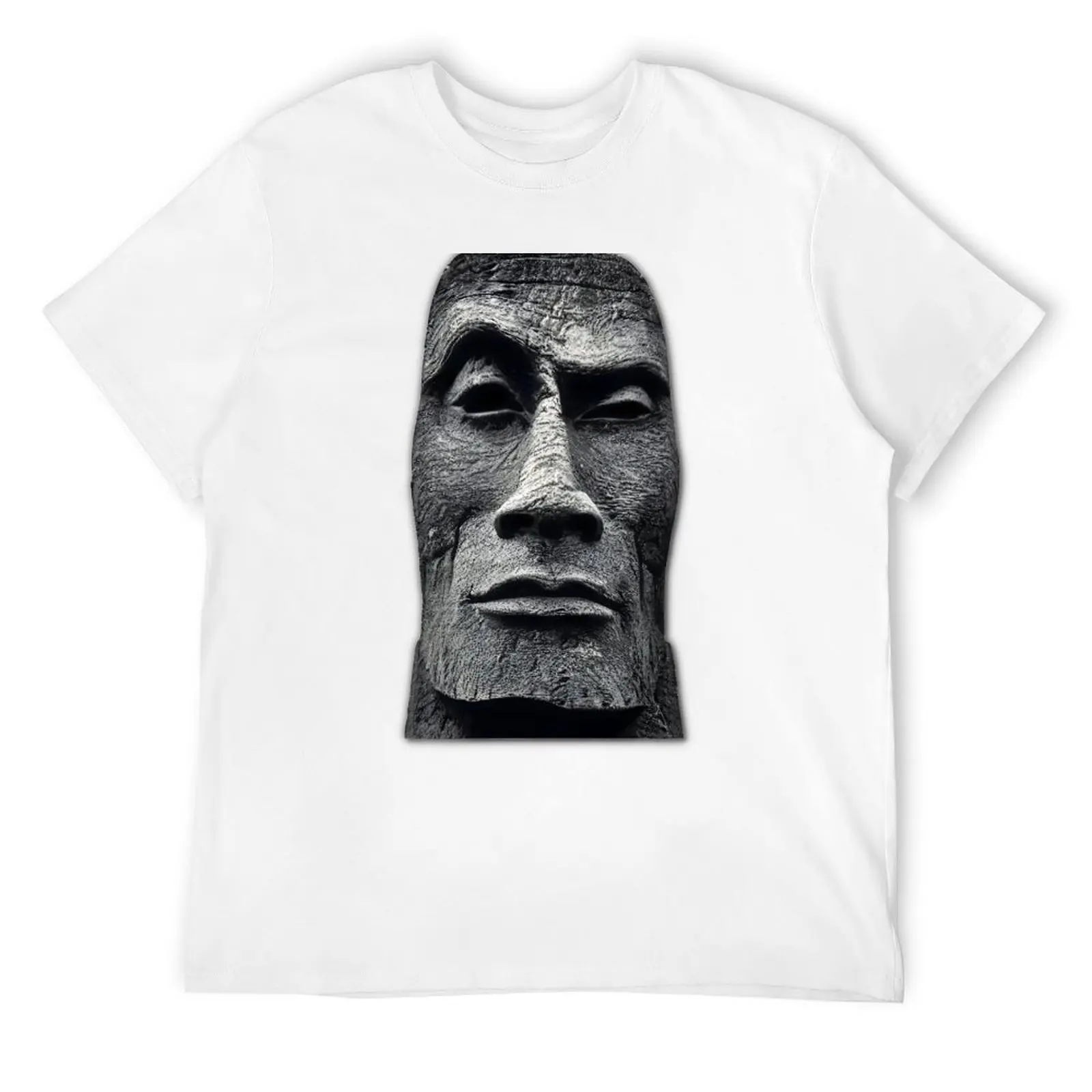 The Rock Moai Statue Funny Meme Dwayne Johnson Easter Island T-Shirt boys animal print kawaii clothes Men's t-shirts