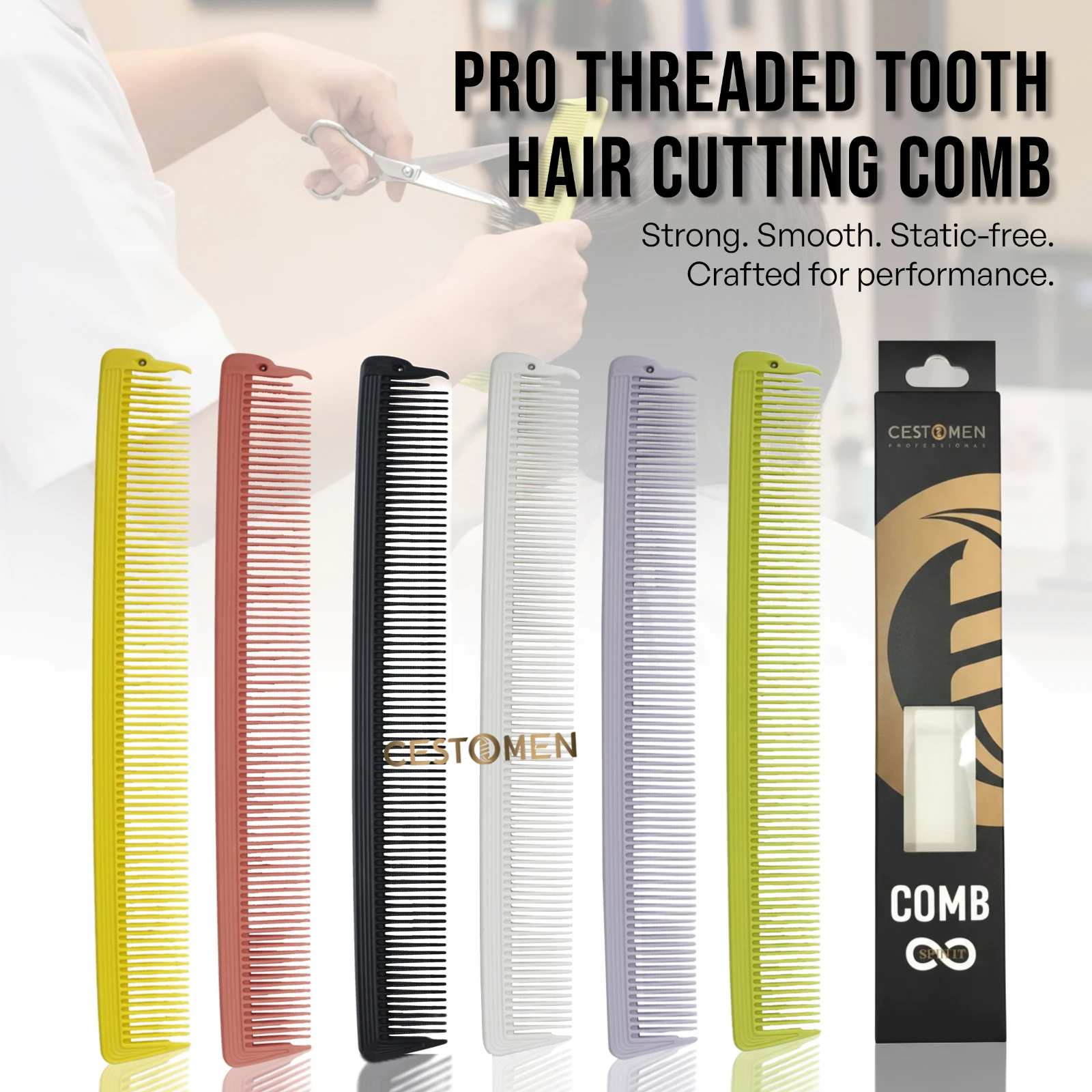 

Новая профессиональная расческа для стрижки волос, антистатическая расческа с мелкими зубьями, салонные инструменты для парикмахера, аксессуары для укладки волос