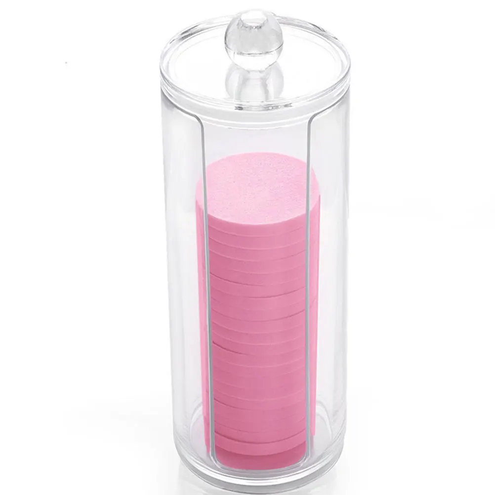 

Cotton Swab Container 19cm Makeup Organizer Box Storage Jar for Cotton Pads Buds Accessories Beans Sugar Dustproof