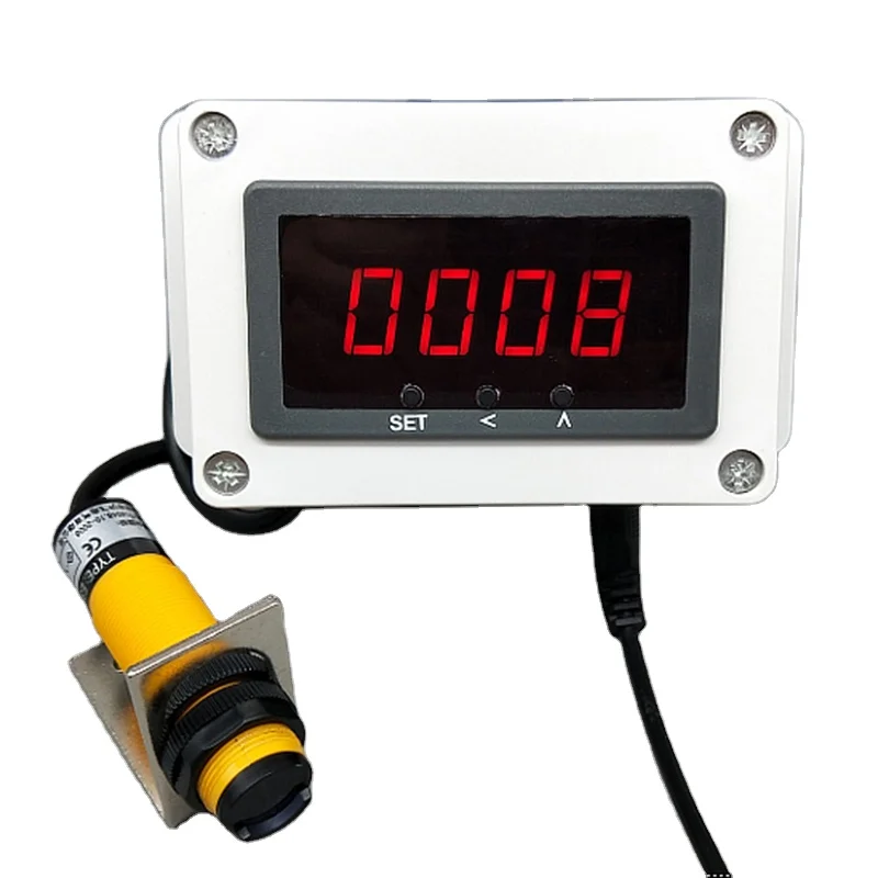 Contatore TLF e sensore di prossimità Linea di assemblaggio del trasportatore a raggi a induzione automatica Contametri con display digitale intelligente