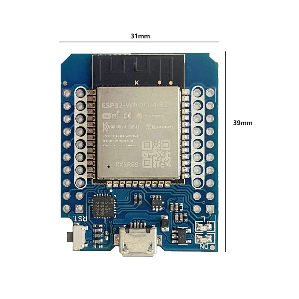 For Wemos Mini D1 ESP32 ESP-32 WIFI Bluetooth CP2104 Development Board Based ESP8266 Module For Arduino With Pins