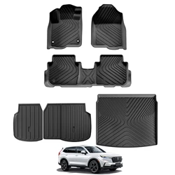 for Honda CR-V CRV 2023 2024 Car Floor Mats Trunk Backrest Pad 3D TPE Waterproof Protective Auto Accessories Left Rudder