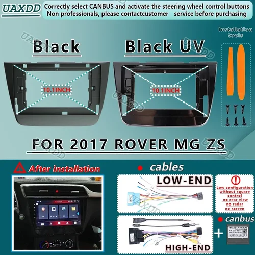 Imagen 1 del producto Para 2017 ROVER MG ZS 10,1 pulgadas Radio de coche Android DVD CD pantallas de audio estéreo reproductor GPS cables de navegación marco de arnés canbus