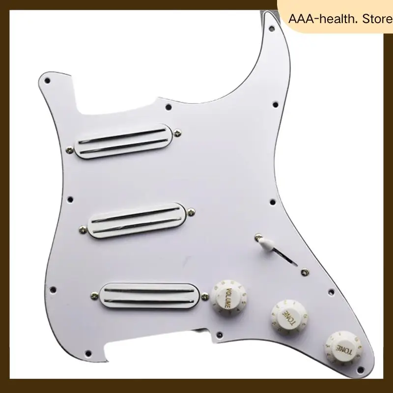 

Prewired Pickguard Pickup Kit SSS Guitar Dual Hot Rail Humbucker Pickup Pickguard Scratchplate Assembly-AA74