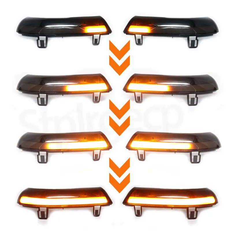 Pair LED Side Wing Rearview Mirror Dynamic Indicator Blinker Flowing Turn Signal Light for VW GOLF 5 MK5 Jetta Passat B5.5 B6
