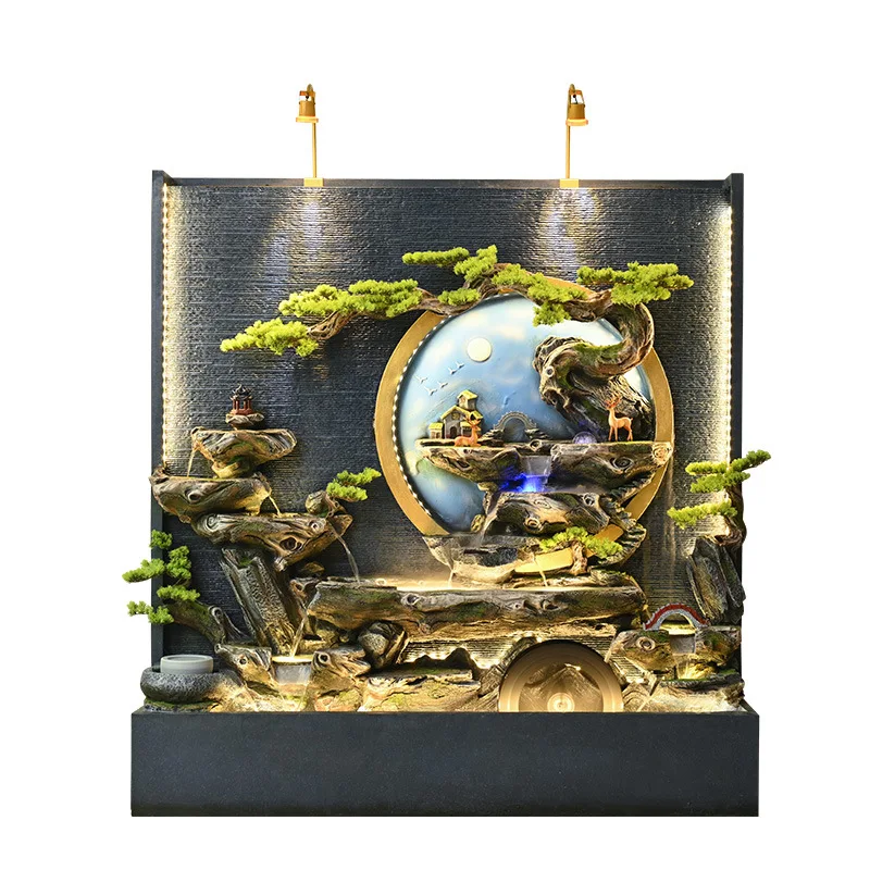 

Настенный водопад-экран «Высокогорные воды» для гостиной и офиса, подарок на новоселье