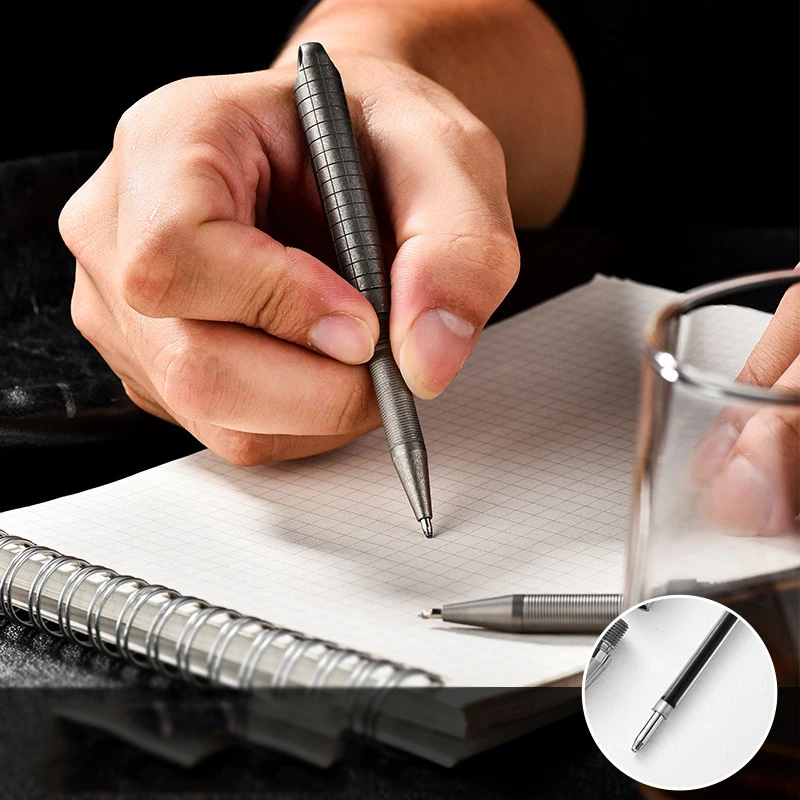 Titanium Alloy Tactical Pen EDC Tool Tungsten Steel Head Window Breaking Outdoor Survival EDC Tool