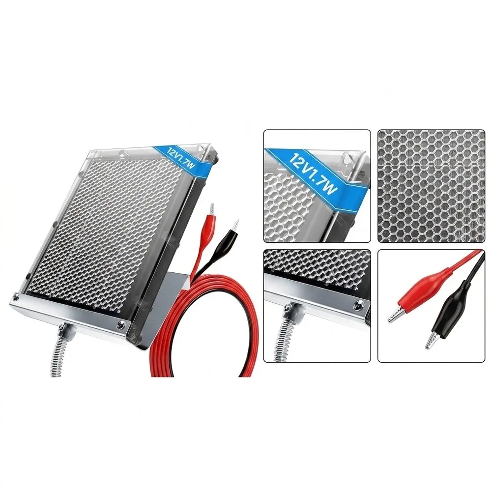 Deer Feeder Solar For Charger with Dual Voltage Input 6V 12V Weather Resistant Design and Stainless Steel Cable Guard
