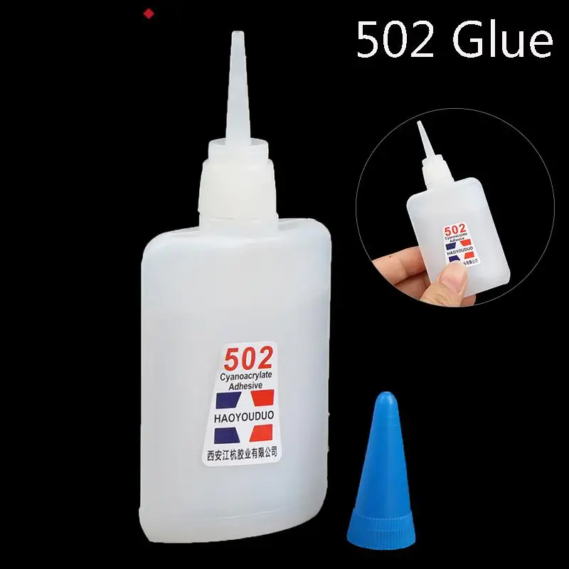 502 Super Glue Instant Quick Dry Cyanoacrylate Strong Adhesive Quick Bond Leather Rubber Metal Office Supplies Fast Glue 1/3Pcs