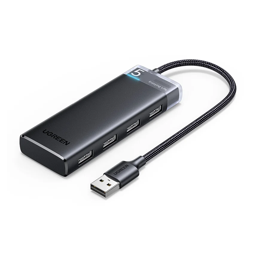 

UGREEN USB Hub USB 3.0 Hub 4 Ports 5Gbps USB Multi Splitter Adapter for Macbook iPad Pro Air Laptop PC Computer Accessories