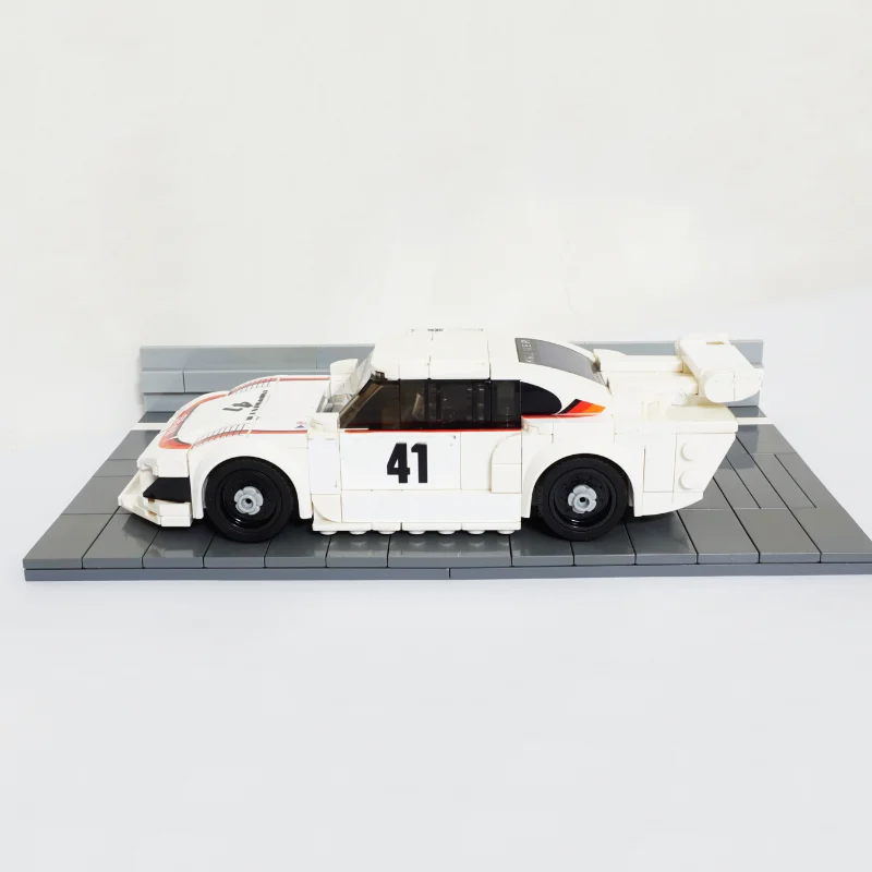 Poladeer 320PCS MOC DIY Auto Racing Kremer 935 K3 Bausteine Montagemodell Spielzeug Freund Kinder Geburtstagsgeschenke – Detail 2