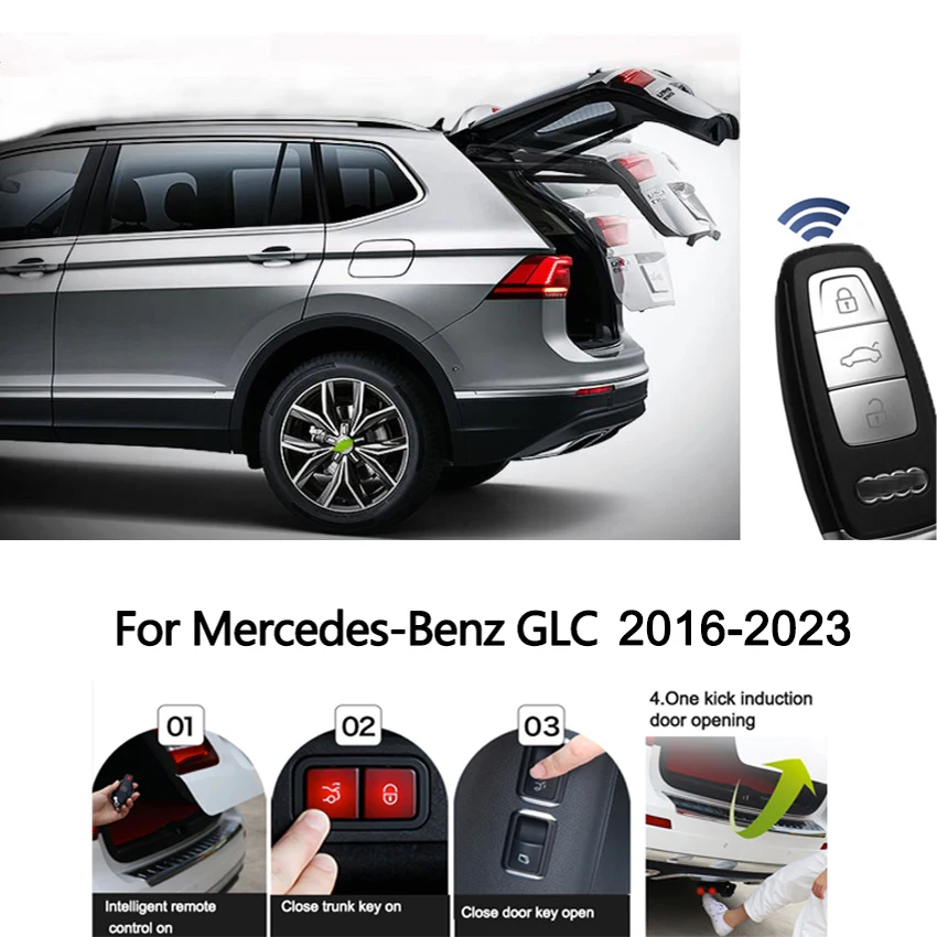 Car Electric Tail Gate Lift Tailgate Assist System For Mercedes Benz GLC 2016-2023 Remote Control Trunk Lid Avoid Pinch