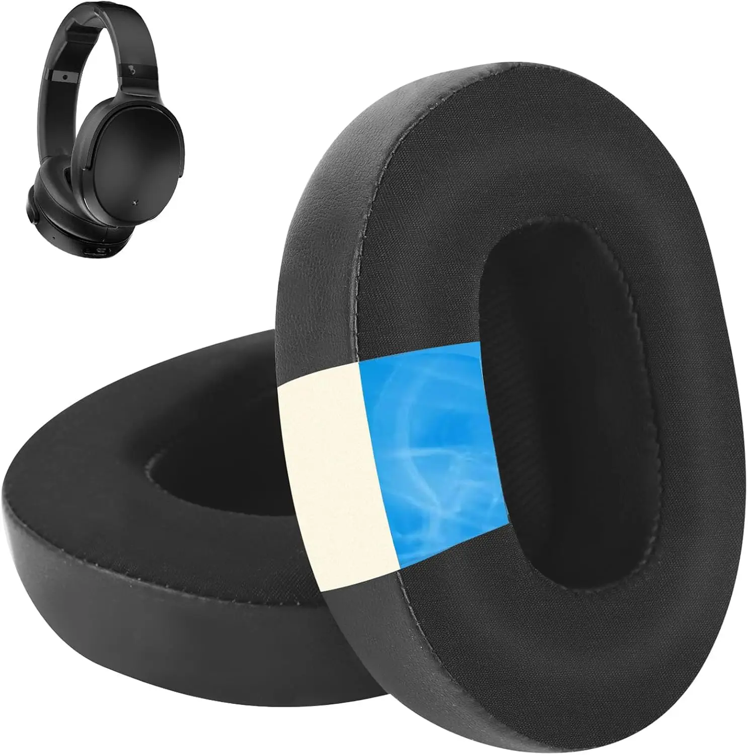 Almohadillas Almohadillas de gel de enfriamiento compatibles con Skullcandy Crusher Anc/Crusher Evo Hesh 3/Hesh Evo, auriculares Venue Anc