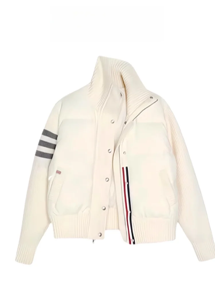

Korean Sle ort Bread Coat Women's Knitted Design Sensation Outerwear Autumn 2025 New Arrival Casual Commute Loose Fit