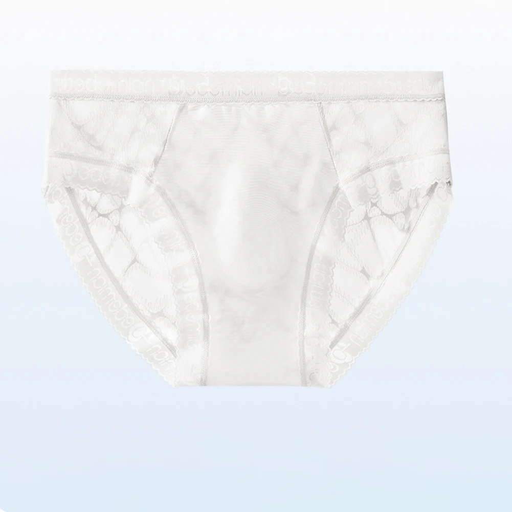 Slip Sexy en dentelle avec pochette respirante, sous-vêtements confortables, matériau léger et respirant, Lingerie pour hommes pour un usage quotidien