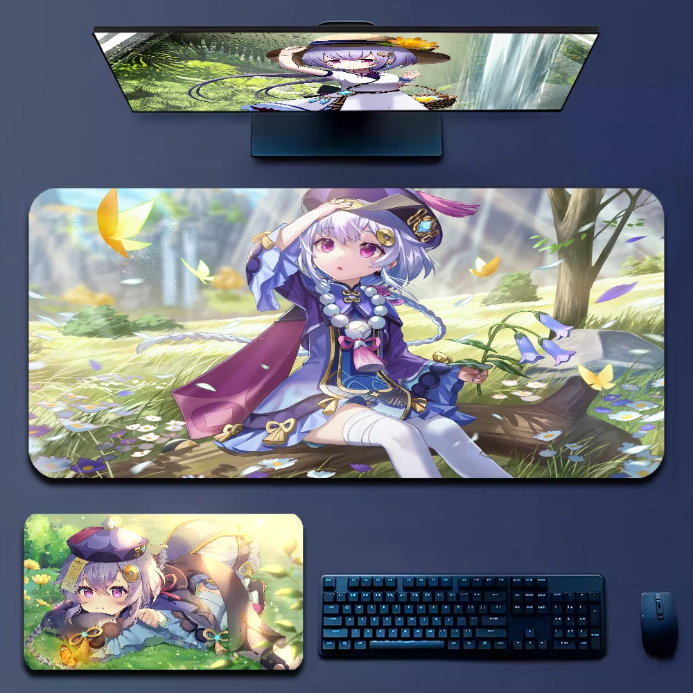 

Qiqi Genshin Impact Custom Skin PC Gaming Mouse Pad Gamer Desk Mats Keyboard Pad Mause Pad Muismat