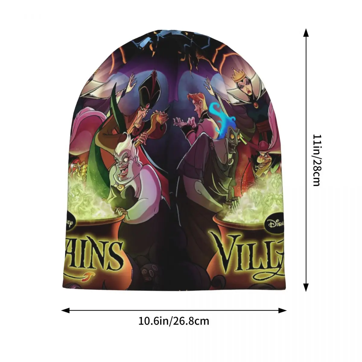 Disney Villains Challenge Warm Knitted Cap Hip Hop Bonnet Hat Autumn Winter Outdoor Beanies Hats for Men Women Adult