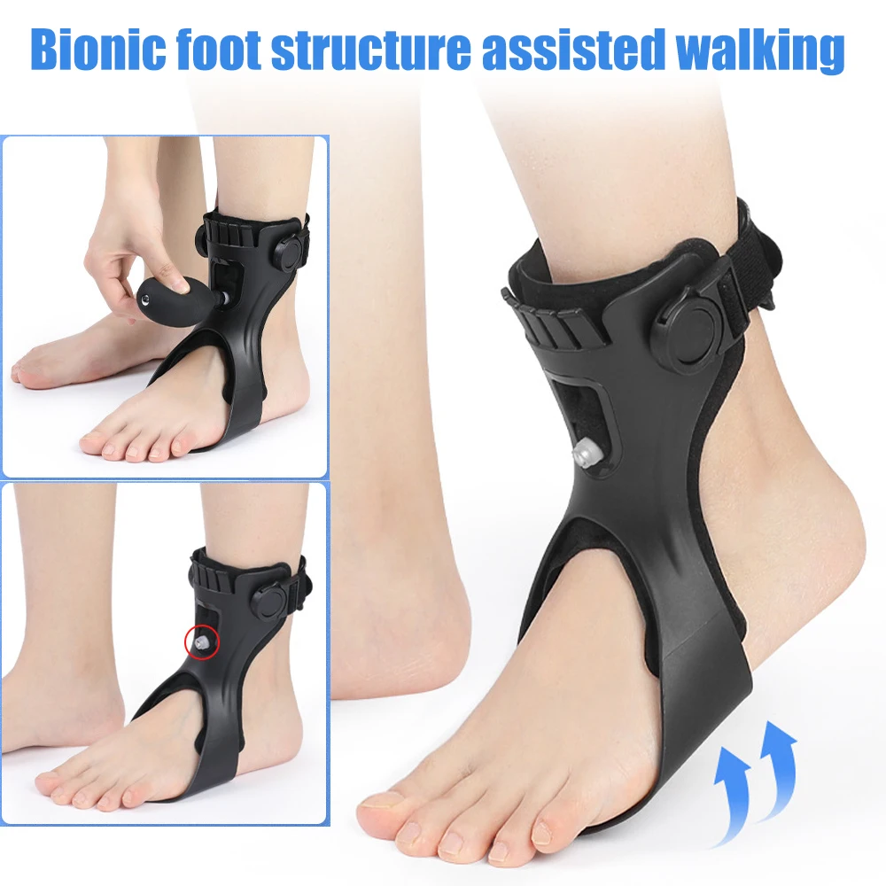 Drop Foot Brace Orthosis AFO Ankle Support Correction with Comfortable Inflatable for Hemiplegia Stroke Shoes Walking Stabilizer