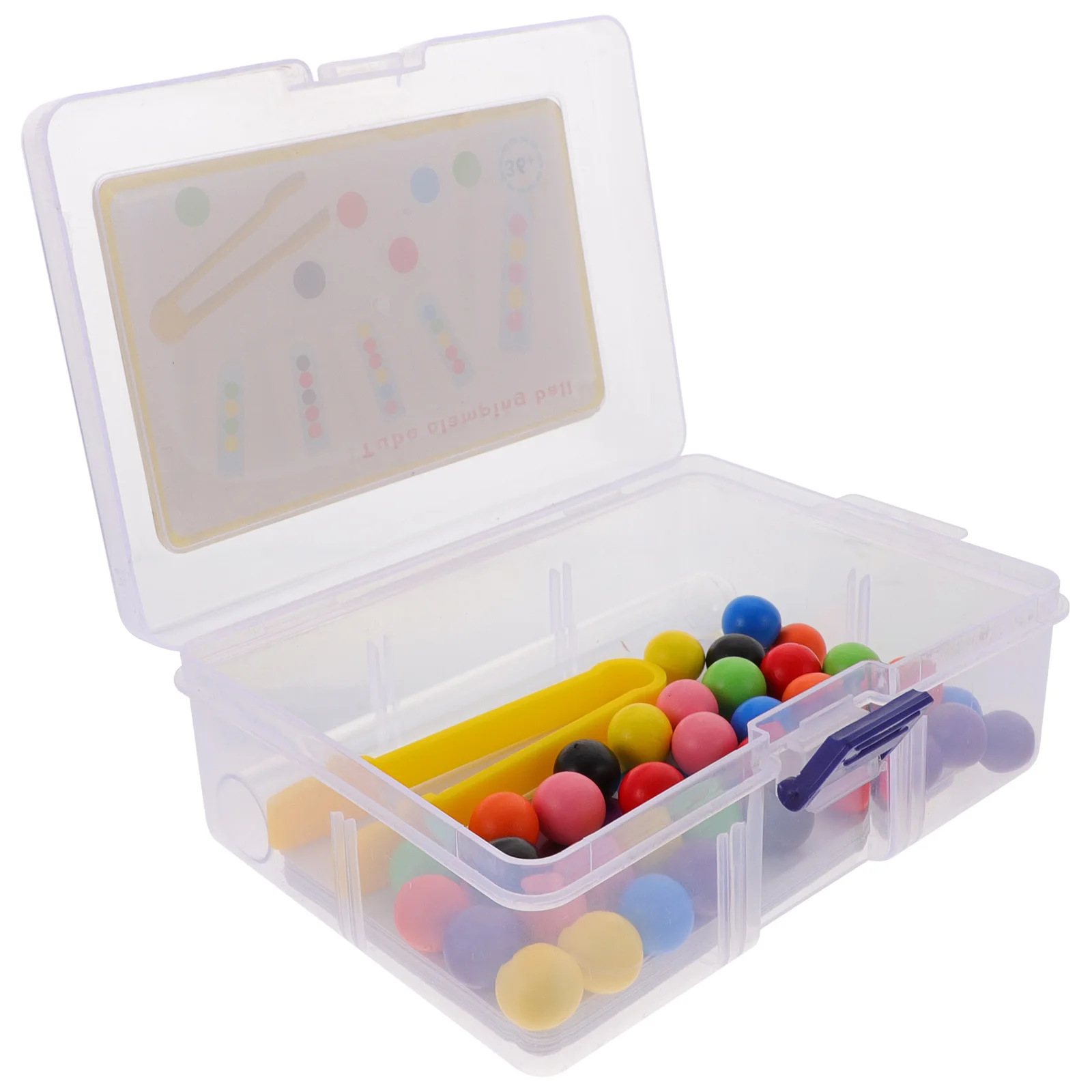 1 セット色認知学習ビーズチューブセット細かい運動能力教育ゲーム幼児向け子供向け明るい安全無毒