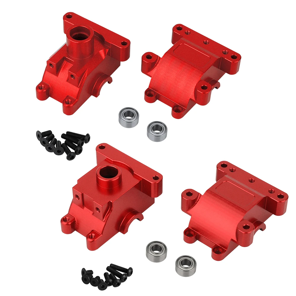 Aluminum Alloy Front and Rear Gearbox Housing Kit for Tamiya TT01