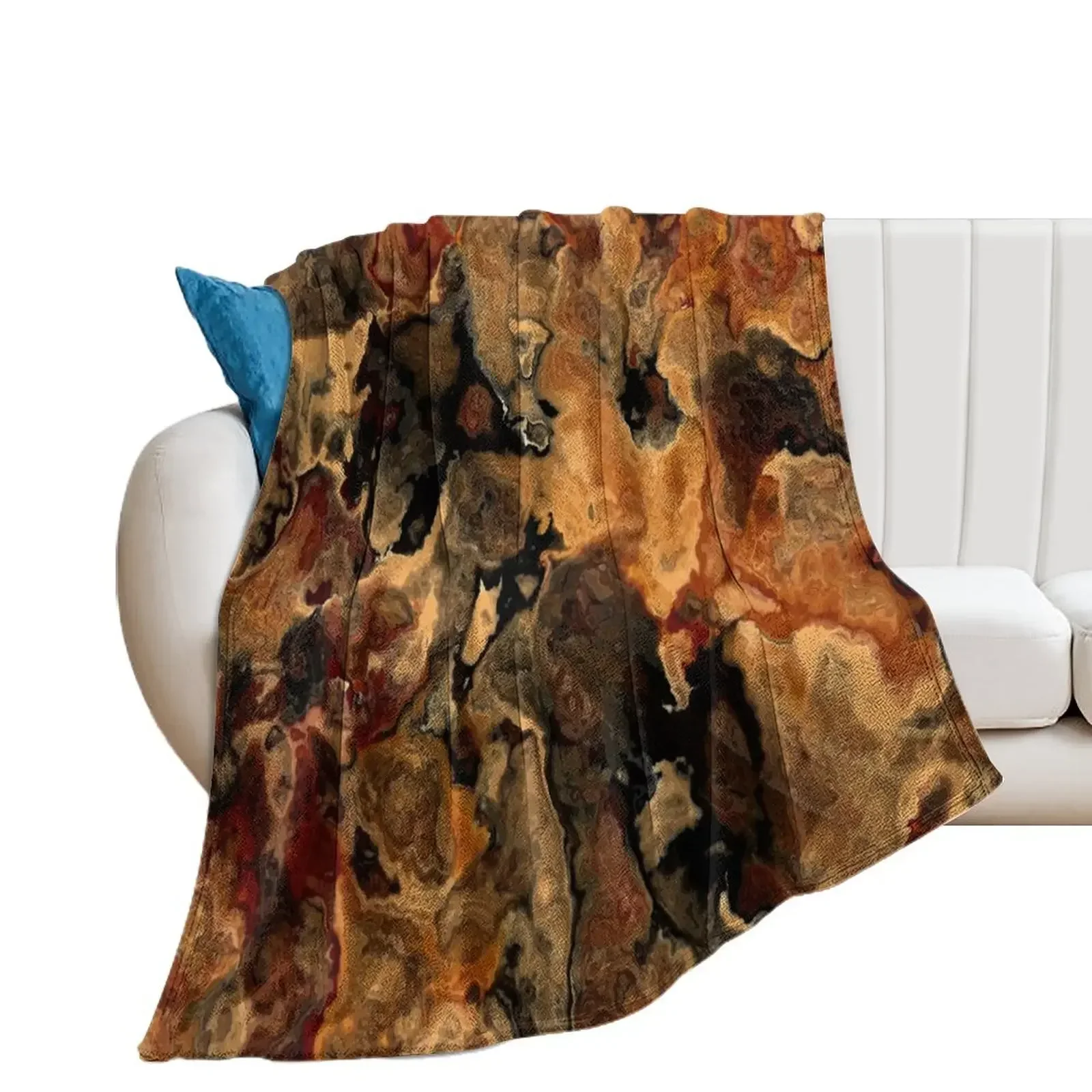 

Red Black and Rust Throw Blanket warm for winter Kid'S Blankets