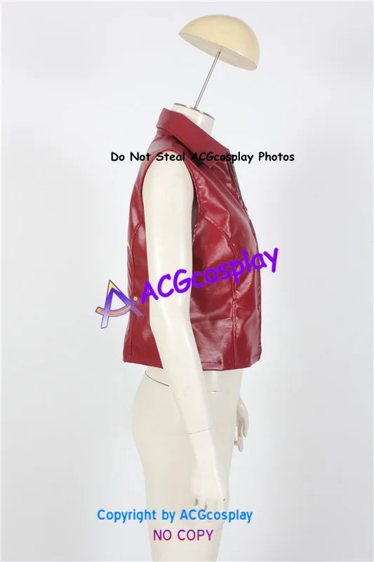 Faux Leather made Claire Redfield Jacket Cosplay Costume acgcosplay vest only