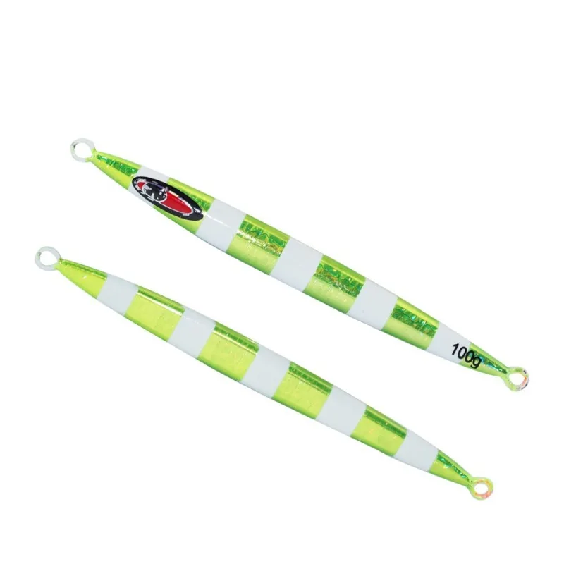 2 قطعة معدن عمودي كبير 100 جرام-1000 جرام الصيد إغراء التصيد الرقص المعادن بيونيك الطعم القفز طويلة الصب إغراء أعماق البحار تهزهز سمك السلمون المرقط #2