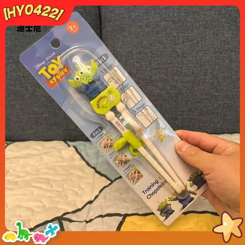 

Детские тренировочные палочки для еды Pixar Toy Story Buzz Lightyear, 3D, вспомогательная посуда из пищевого пластика для самостоятельного кормления малышей