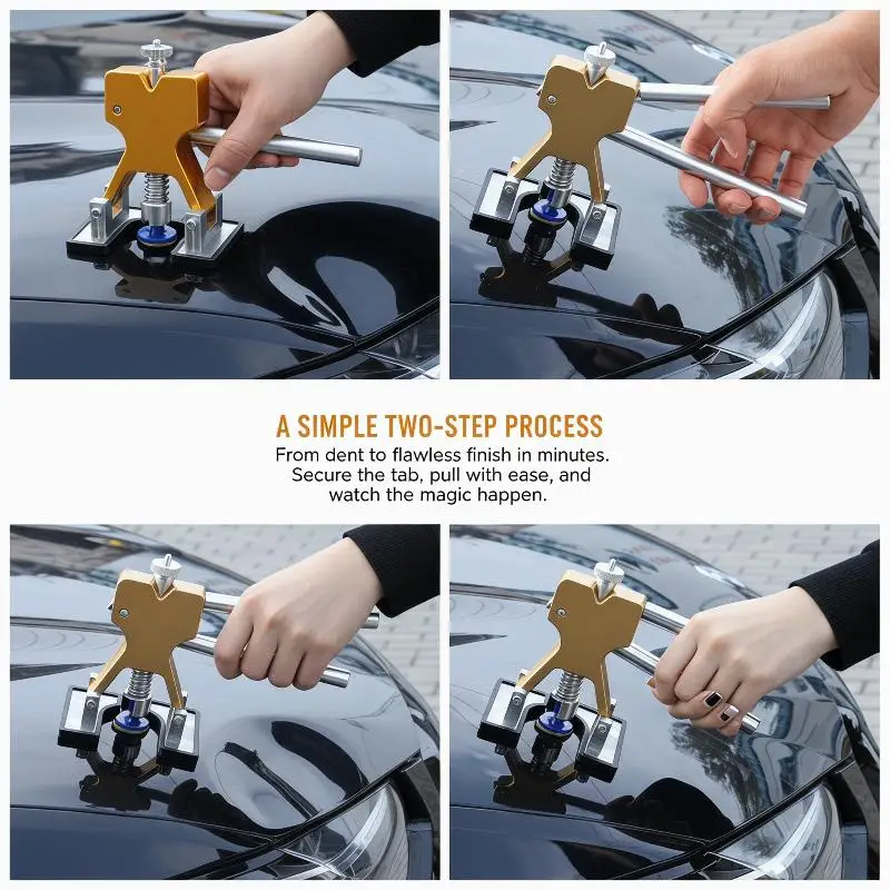Auto Car Dent Remover Kit  Paintless Puller Lifter Tool for Hail Damage Dint Repair DIY Garage