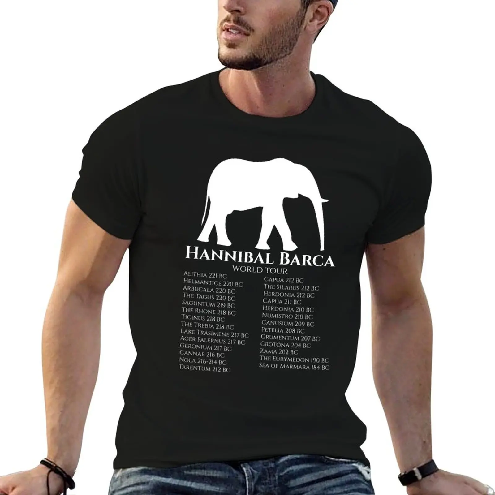 Hannibal Barca World Tour T-Shirt Non-Shrink Basic Cotton T-Shirt