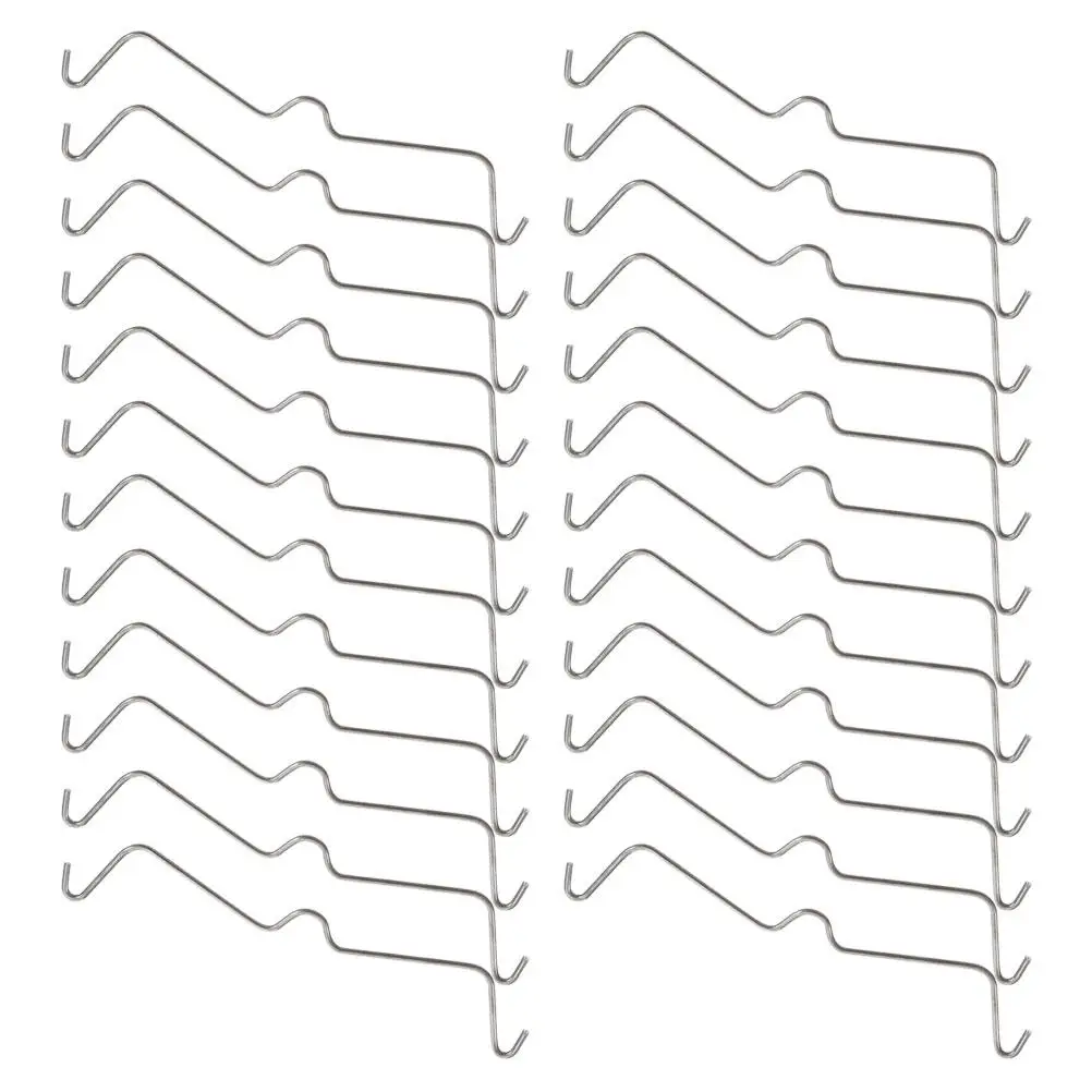 

80pcs Hardware Hooks Pegboard Stainless Steel Accessories Metal Reliable Versatile Use Easy Installation Garages