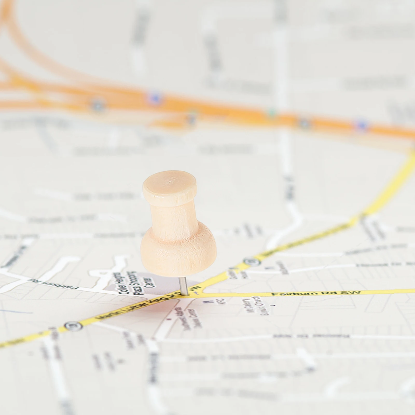 

180pcs Wooden Push Pins Natural Wood Sharp For Cork Board Bulletin Board Office School Home Decor Storage Box