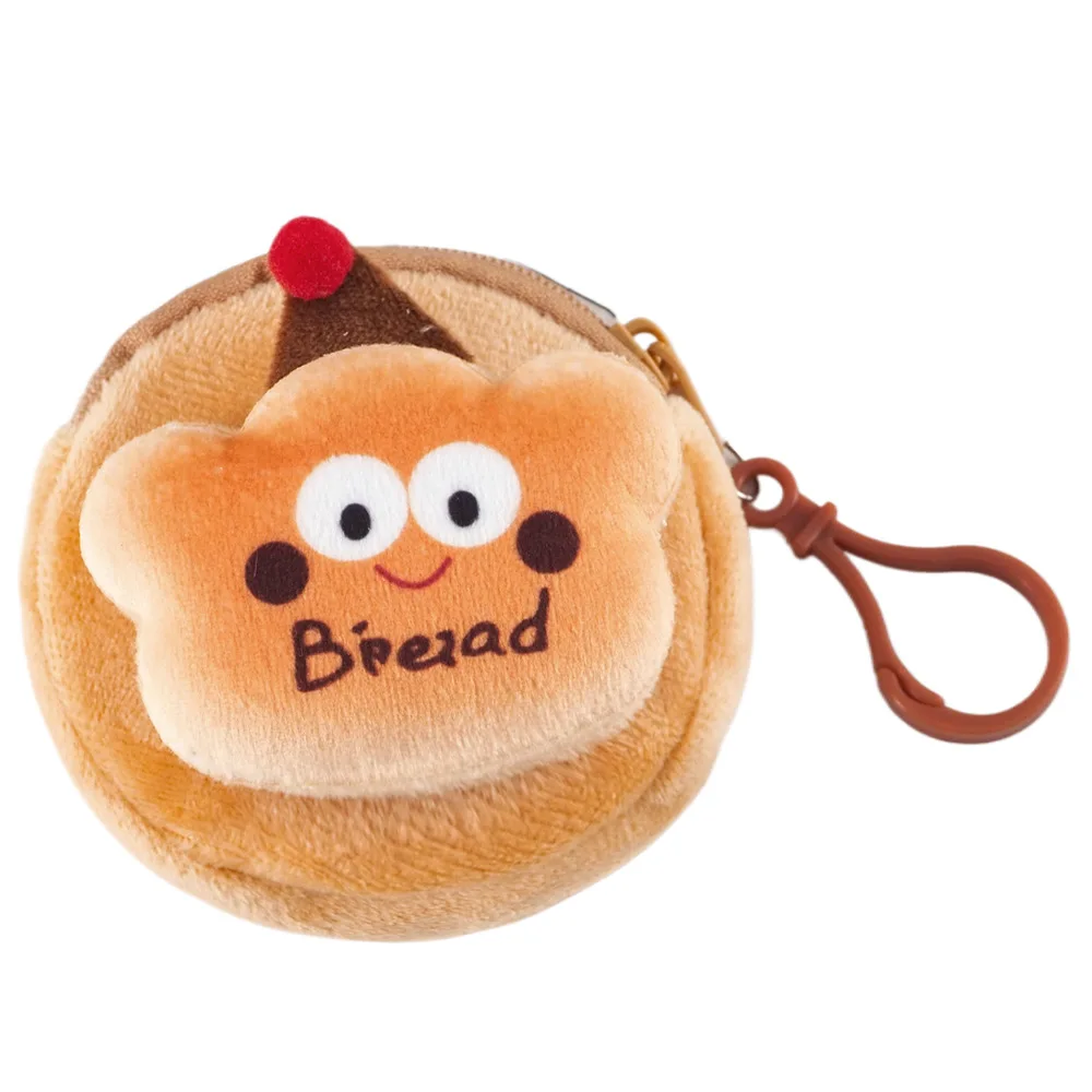 Cartoon Plush Coin Purse, Earphone Storage Bag, Cute Doll Mini Keychain