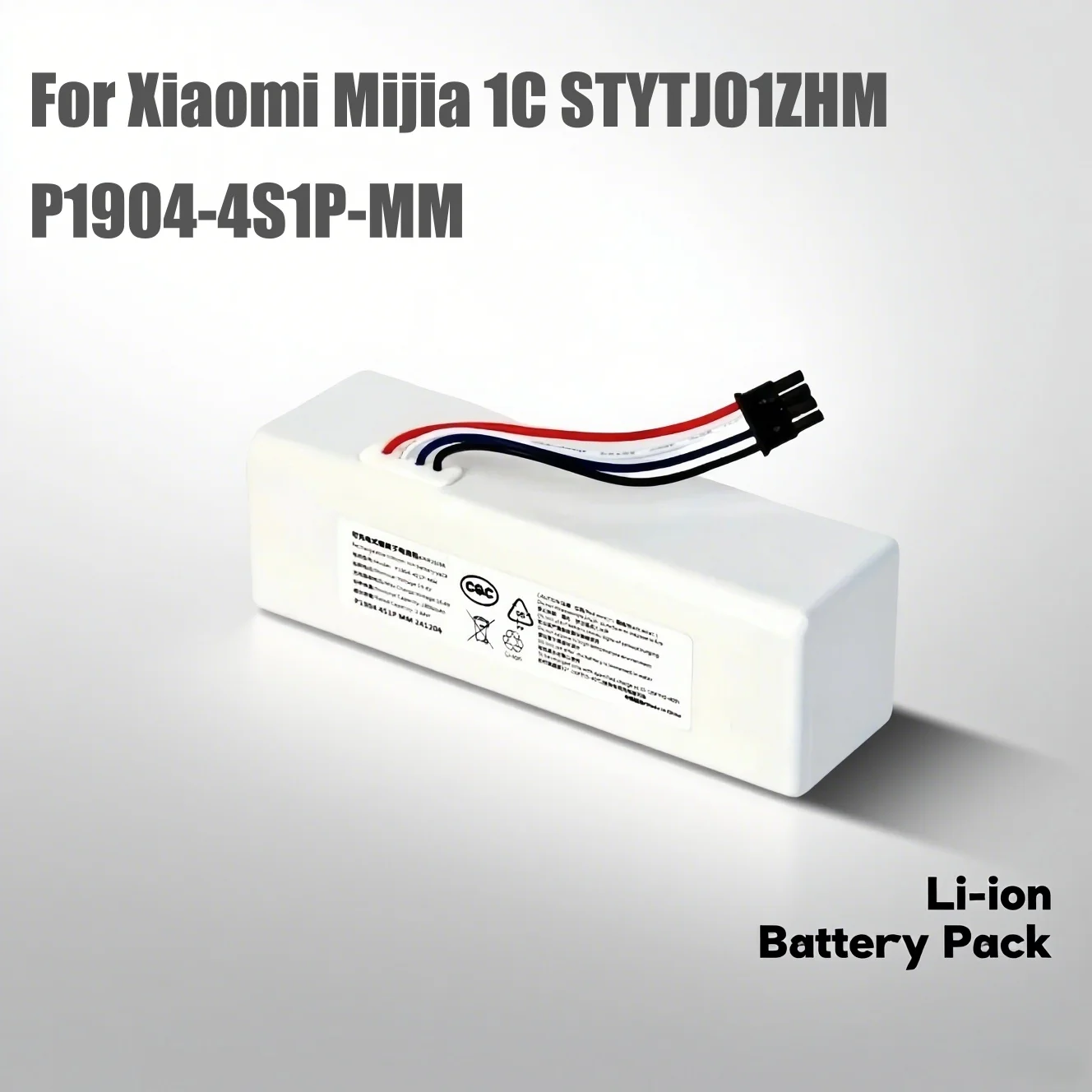 

Original P1904-4S1P-MM 14.4V 5600mAh Battery for Xiaomi Mijia 1C STYTJ01ZHM Robot Vacuum Mop, Accessories Parts