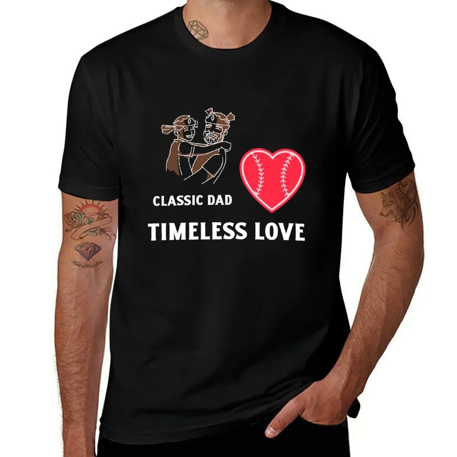 

Classic Dad Timeless Love, Father s Day T-shirt T-Shirt funny gifts blanks Men's t-shirt