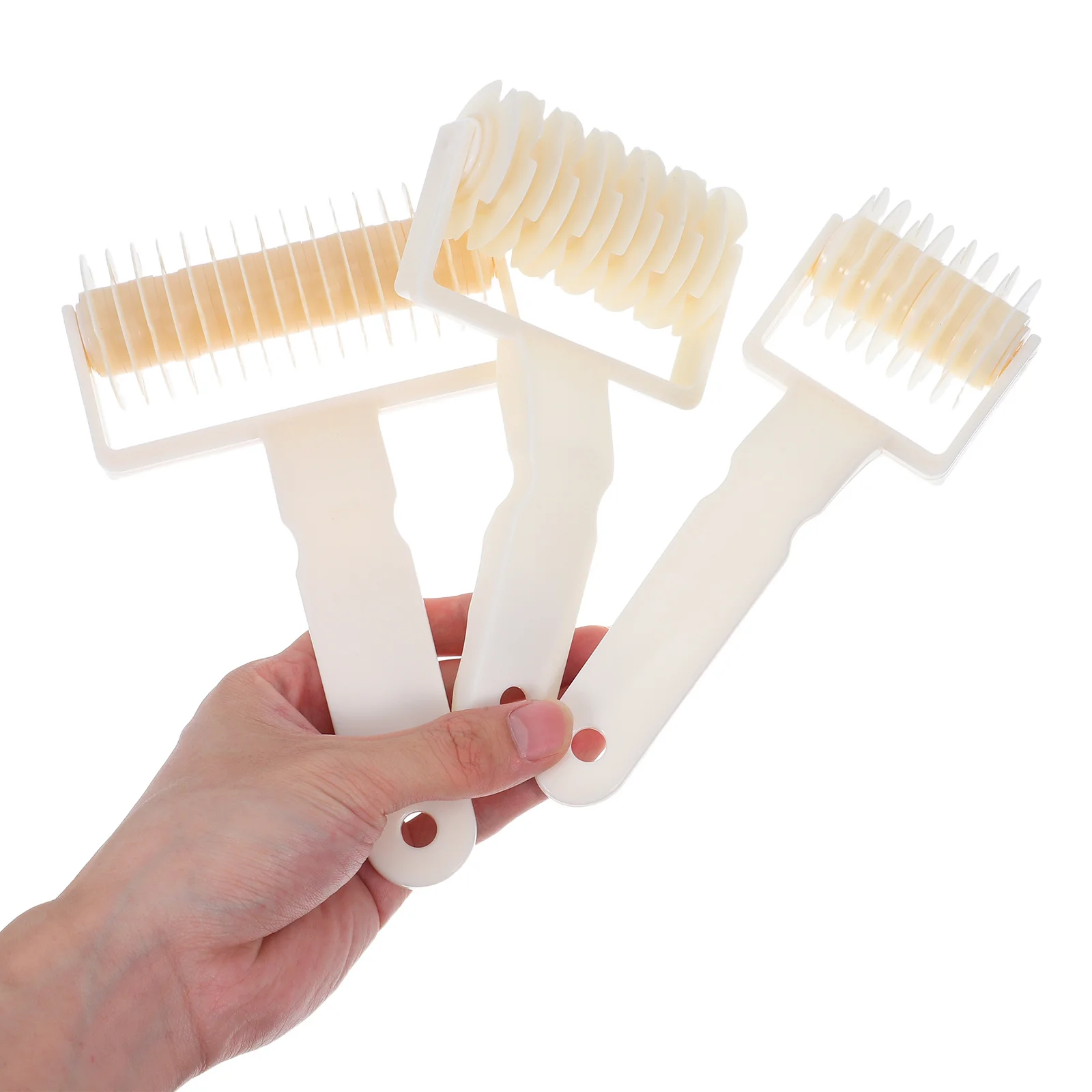 

3Pcs Baking Tools Set Lattice Roller Cutter Pastry Dough Roller for Homemade Pizza Cookie Pie Bread Pastry Pizza Making Tools