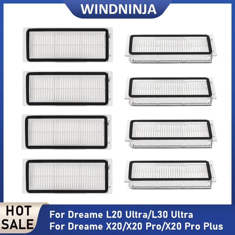 For Dreame L20 Ultra/L30 Ultra/X20/X20 Pro/X20 Pro Plus Robot Vacuum Cleaner High-Efficiency HEPA Filter Parts Replacement