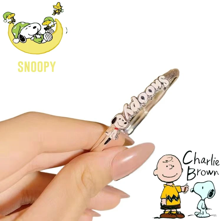 

Милый браслет с рисунком Снупи, креативный регулируемый браслет для девочек в стиле каваи, аксессуары, периферийные устройства в стиле аниме, подарок на Рождество и Хэллоуин