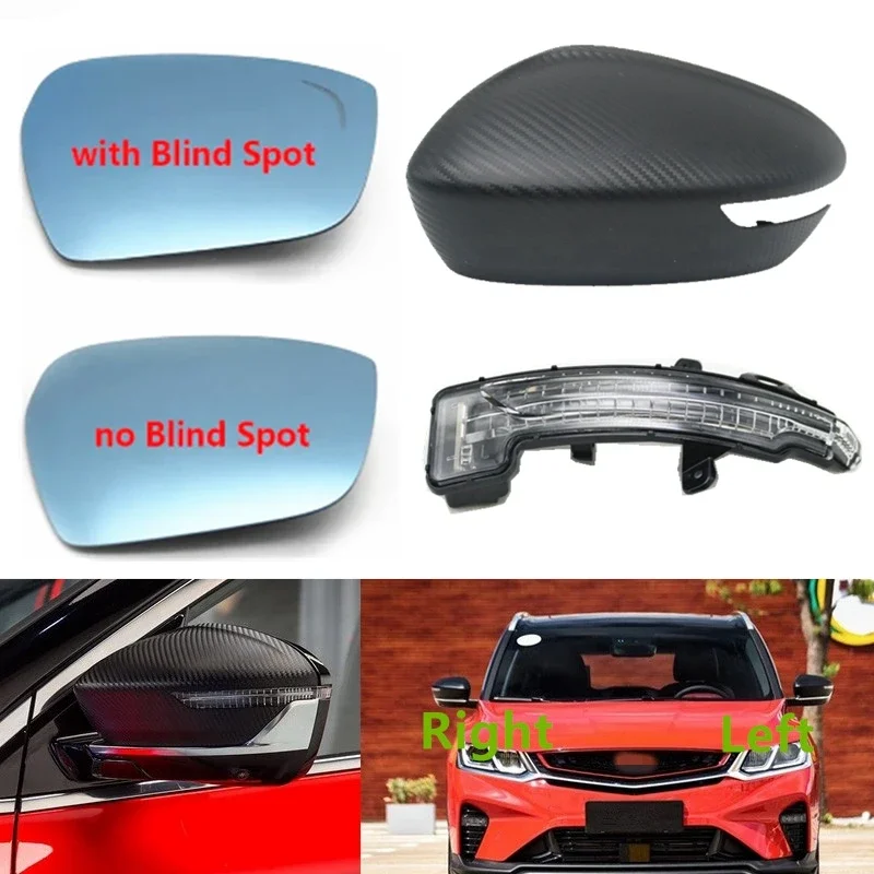 

Car Exterior Rearview Mirror Cover Glass Lens/Turn Signal Light For Geely Coolray SX11 Proton X50 2018-2022