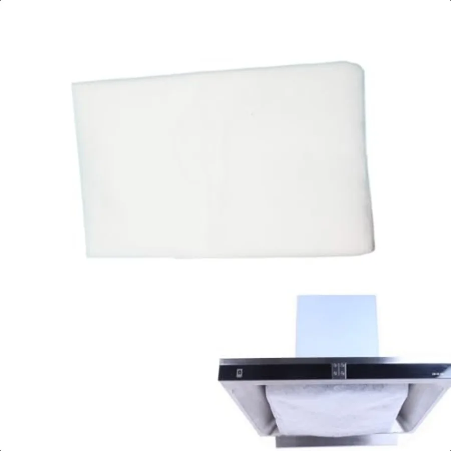 

12 Sheet Range Hood Grease Filter Cover NonWoven Fabric Range Hood Vent Secondary Filters Sticker Oil Absorbing Paper for Kitc