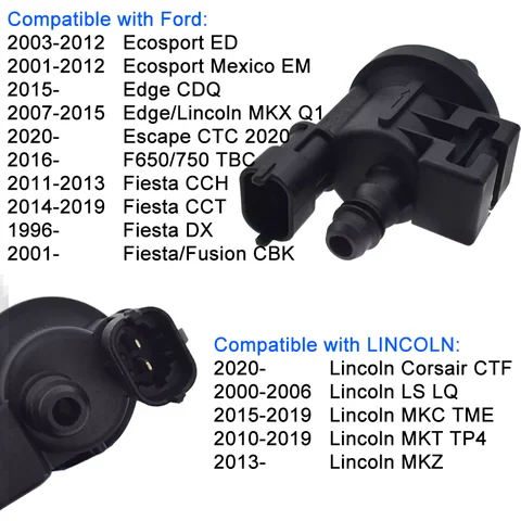 Клапан продувки адсорбера паров топлива 994-038 C1BZ-9C915-A для Ford Fiesta 2014-2019, для Lincoln MKZ 2013- 994038 C1BZ9C915A