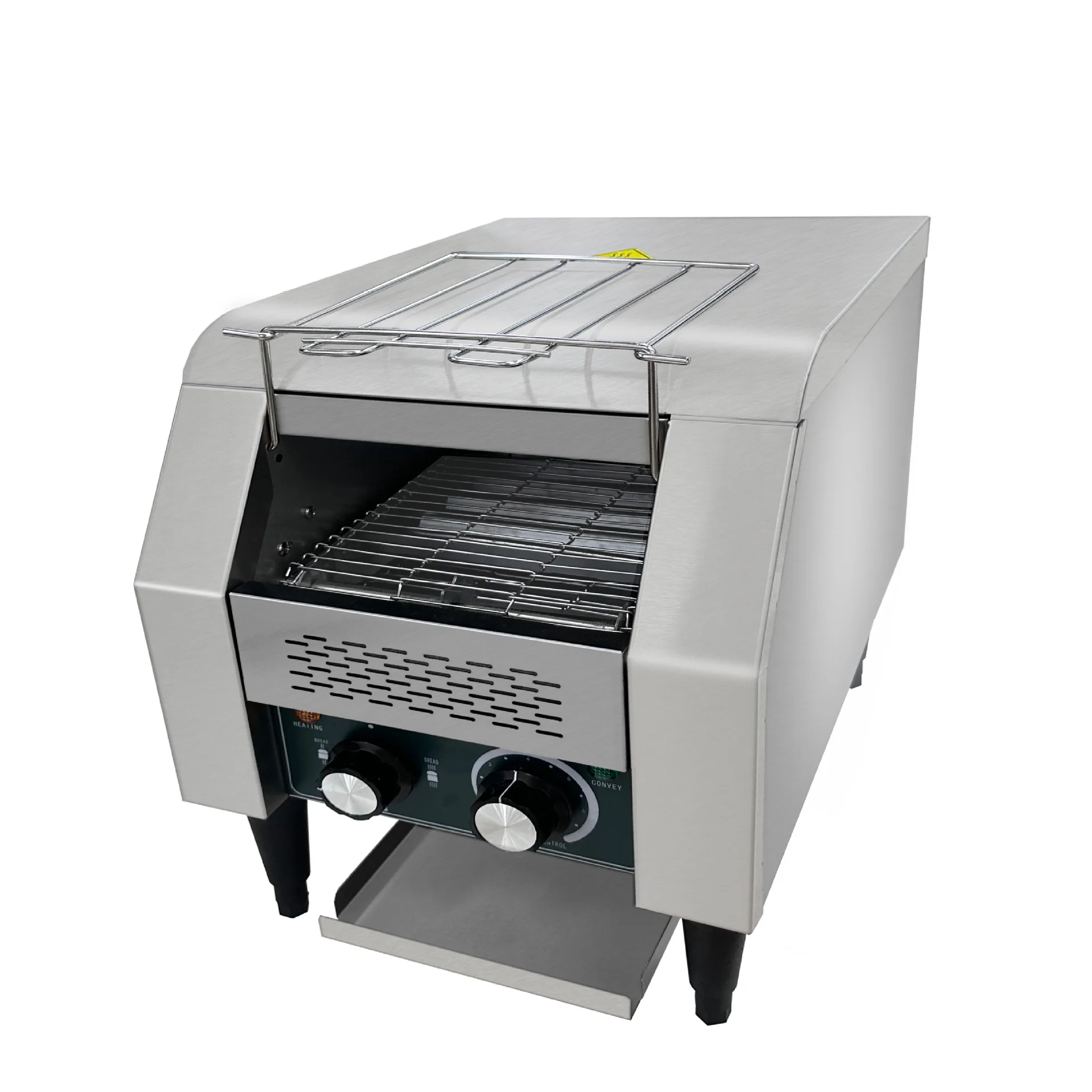 Commercial Fully Automatic Hotel Breakfast Toaster New 220V Chain Toaster Crawler-Type Square Charter Machine Baking Machine