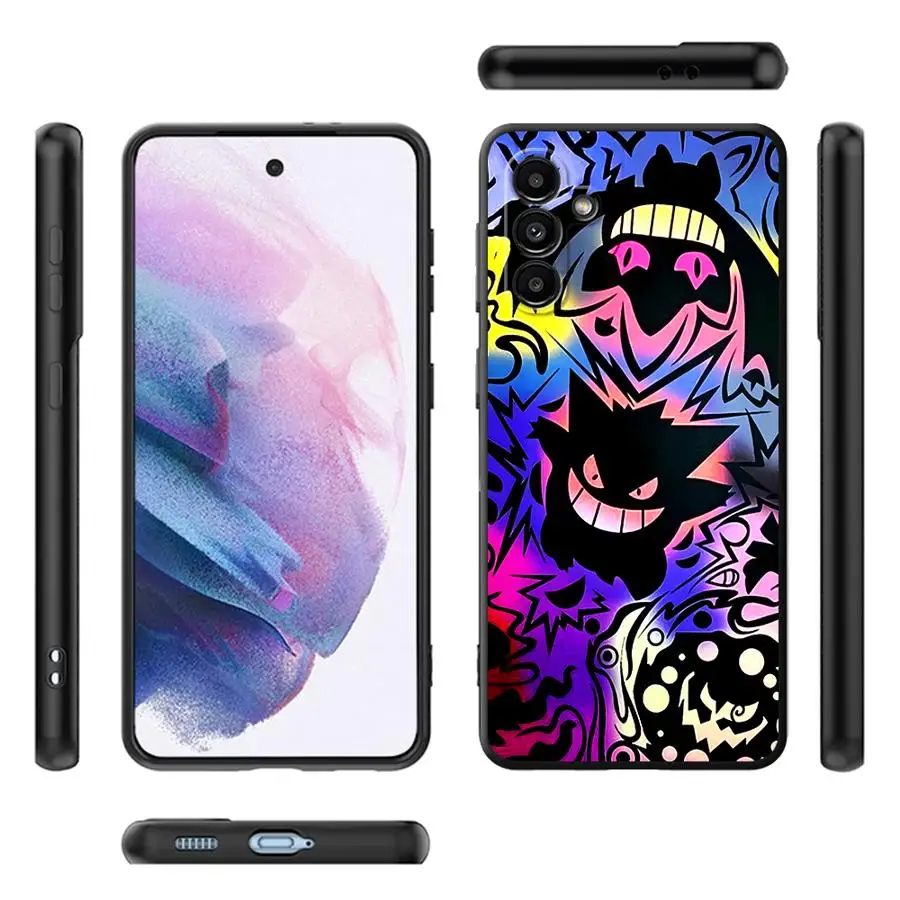 Telefoon Hoesje Voor Samsung Galaxy A 21S A50 A31 A41 A03 S S04 S A10 A20 A30 A40 A03 A04 A05 Pokemon Gengar Zwart Zachte Cover Capa