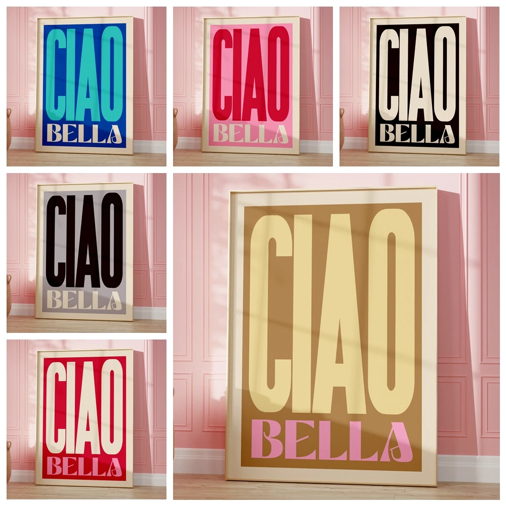 Inspired Ciao Bella Music Lyrics Gig Indie Rock Gift Concert Wall Art Canvas Painting Posters For Living Room Home Decor