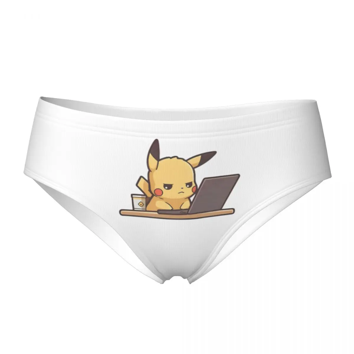 Calzones de Mujer con Estampado de Pikachu, Ropa Interior de Pokémon, Pantalones Cortos Suaves para Mujer