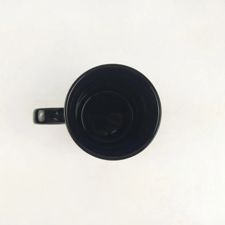 Ceramic Tea Mug For Hot Porcelain light black black Cups For Office And Home with handle Mugs For Couples party use