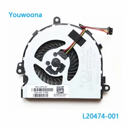 New Original Laptop CPU Cooling Fan For HP 250 255 256/G7 15-DA 15-DB 15-DR 15-DX  TPN-C136 L20474-001