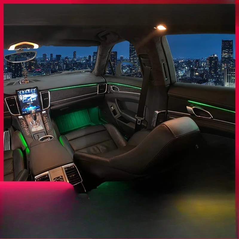 For Porsche Paramela Ambient Light 970 Modified Car Interior LED Atmosphere Light 64 colors