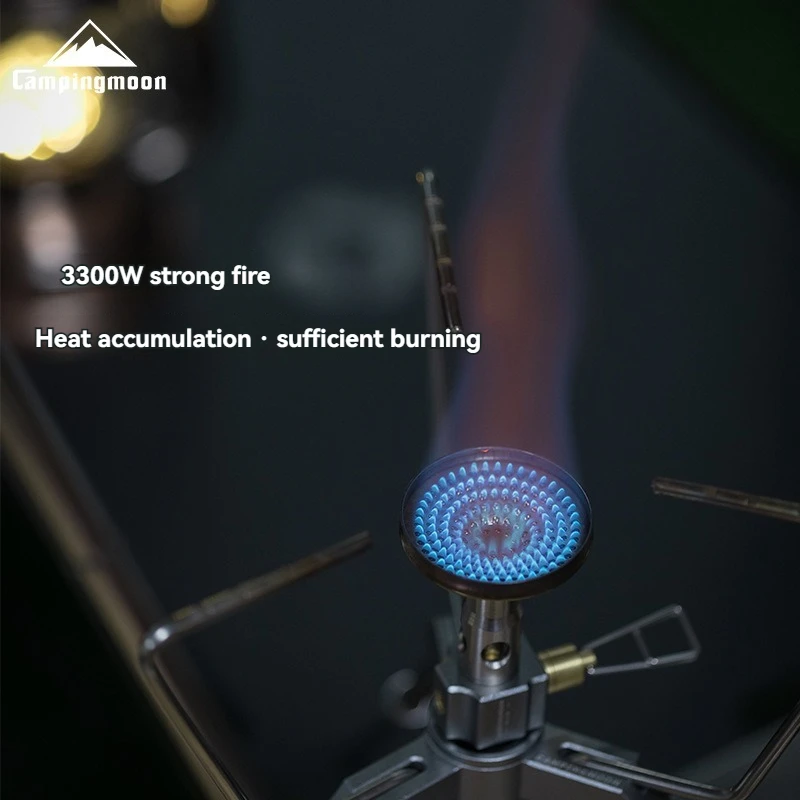 

CAMPINGMOON High Power Outdoor Camping Torch Camping Equipment Portable Flat Gas High-altitude Camping Gas Stove