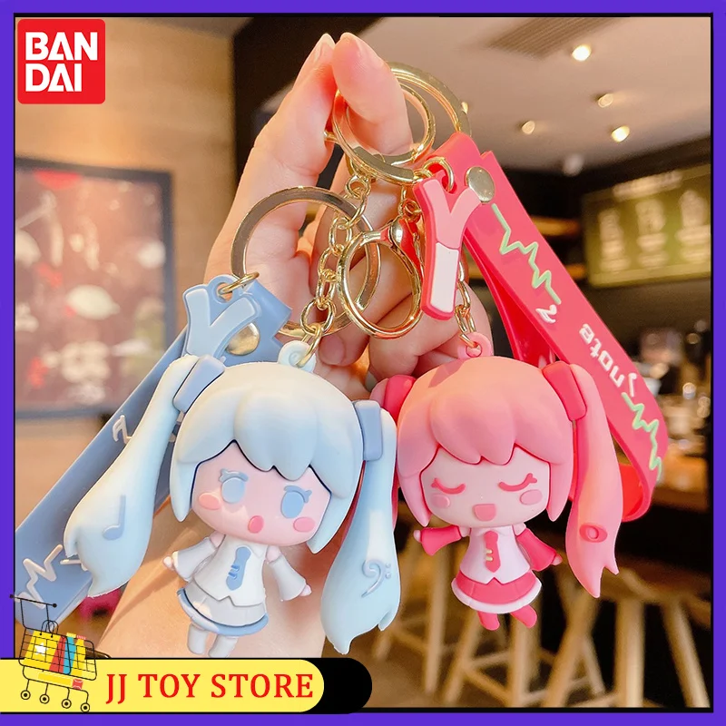 Porte-clés Anime Hatsune Ku, figurine Kawaii, modèle de dessin animé en PVC, ornements de clé, pendentif mignon, sac de voiture au beurre, cadeau d'anniversaire, nouveau, 6cm